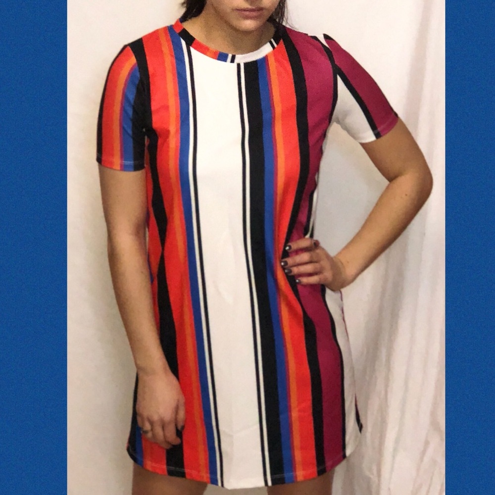 zara striped dress